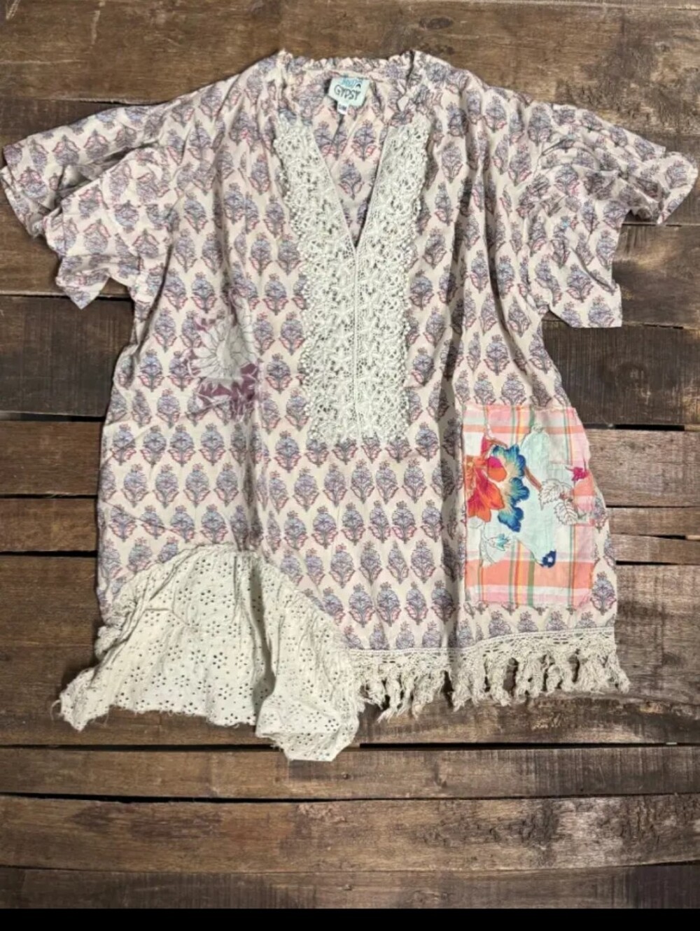 #1961 Jaded Gypsy Blooming Gardens Top